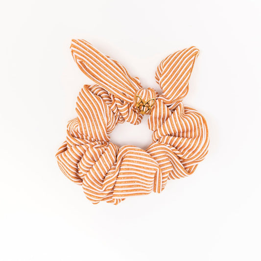 Women's Poolside Hunny Scrunchie in Copper Stripe Shimmer