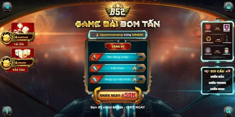 Bạn có thể thoải mái tham gia vào tất cả game sau khi tải app
